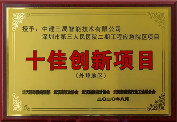 中建三局智能公司荣获武汉建筑业“奥斯卡”2项大奖